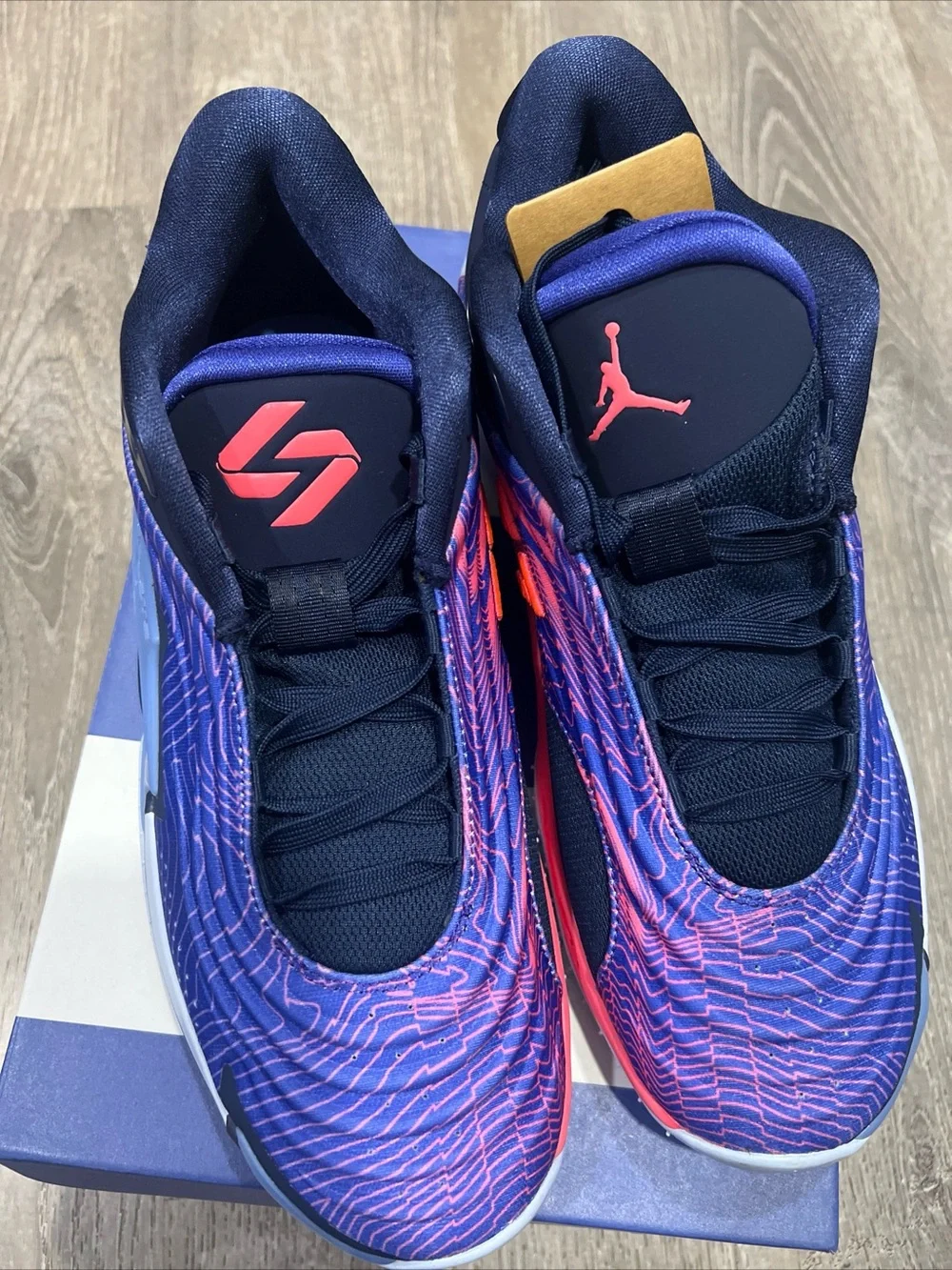 Jordan Men’s Luka 3 Sneakers in Navy and Pink